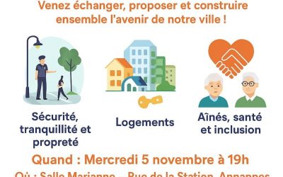 Réunion de présentation et de partage autour de notre programme « En Avant Villeneuve d’ASCQ » !