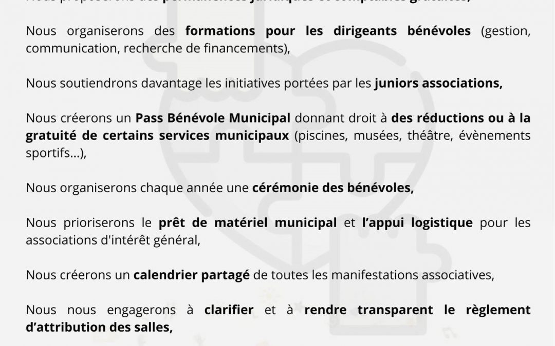 En Avant Villeneuve d’Ascq continue de vous présenter son projet pour notre ville